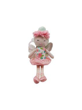 GO BY GOLDBUG Fairy Tales Ballerina Plush Cloth Doll Rattle Toy Stroller 13"